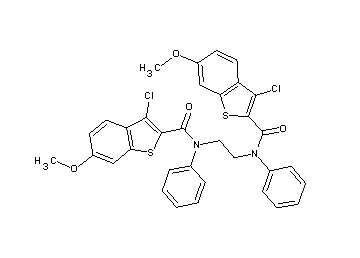N,N'-1,2-ethanediylbis(3-chloro-6-methoxy-N-phenyl-1-benzothiophene-2-carboxamide)