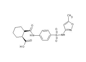 2-{[(4-{[(5-methyl-3-isoxazolyl)amino]sulfonyl}phenyl)amino]carbonyl}cyclohexanecarboxylic acid