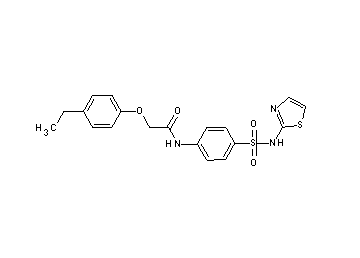 2-(4-ethylphenoxy)-N-{4-[(1,3-thiazol-2-ylamino)sulfonyl]phenyl}acetamide