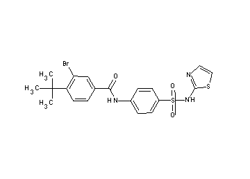 3-bromo-4-tert-butyl-N-{4-[(1,3-thiazol-2-ylamino)sulfonyl]phenyl}benzamide