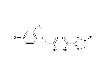 5-bromo-N'-[(4-bromo-2-methylphenoxy)acetyl]-2-furohydrazide