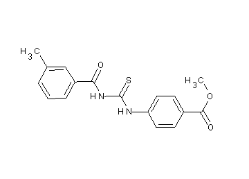 methyl 4-({[(3-methylbenzoyl)amino]carbonothioyl}amino)benzoate - Click Image to Close