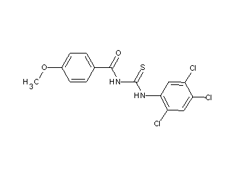 4-methoxy-N-{[(2,4,5-trichlorophenyl)amino]carbonothioyl}benzamide