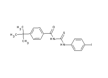 4-tert-butyl-N-{[(4-iodophenyl)amino]carbonothioyl}benzamide