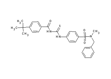 N-{[(4-{[benzyl(methyl)amino]sulfonyl}phenyl)amino]carbonothioyl}-4-tert-butylbenzamide