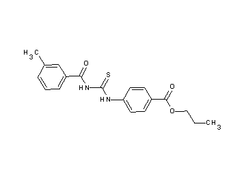propyl 4-({[(3-methylbenzoyl)amino]carbonothioyl}amino)benzoate