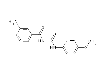 N-{[(4-methoxyphenyl)amino]carbonothioyl}-3-methylbenzamide