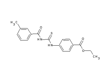 ethyl 4-({[(3-methylbenzoyl)amino]carbonothioyl}amino)benzoate