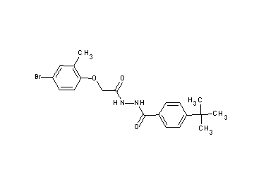 N'-[(4-bromo-2-methylphenoxy)acetyl]-4-tert-butylbenzohydrazide
