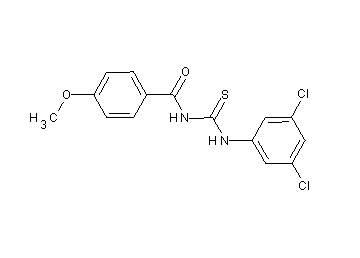 N-{[(3,5-dichlorophenyl)amino]carbonothioyl}-4-methoxybenzamide