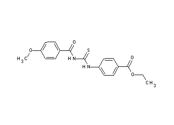 ethyl 4-({[(4-methoxybenzoyl)amino]carbonothioyl}amino)benzoate