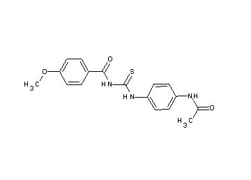 N-({[4-(acetylamino)phenyl]amino}carbonothioyl)-4-methoxybenzamide