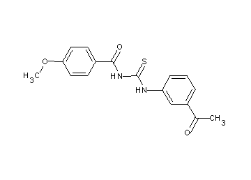 N-{[(3-acetylphenyl)amino]carbonothioyl}-4-methoxybenzamide