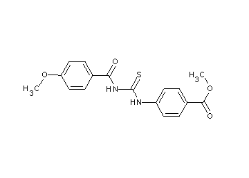 methyl 4-({[(4-methoxybenzoyl)amino]carbonothioyl}amino)benzoate