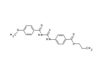propyl 4-({[(4-methoxybenzoyl)amino]carbonothioyl}amino)benzoate