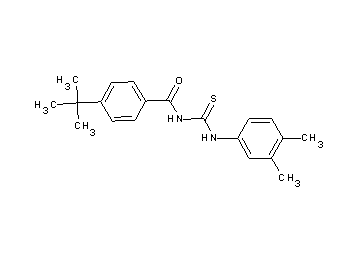 4-tert-butyl-N-{[(3,4-dimethylphenyl)amino]carbonothioyl}benzamide
