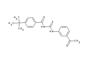 N-{[(3-acetylphenyl)amino]carbonothioyl}-4-tert-butylbenzamide