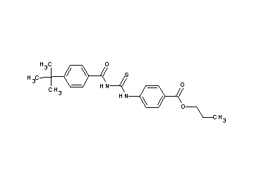 propyl 4-({[(4-tert-butylbenzoyl)amino]carbonothioyl}amino)benzoate
