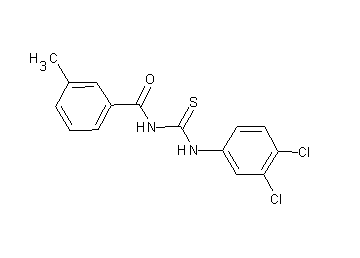 N-{[(3,4-dichlorophenyl)amino]carbonothioyl}-3-methylbenzamide
