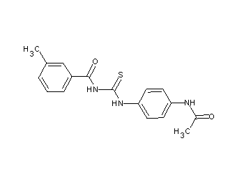 N-({[4-(acetylamino)phenyl]amino}carbonothioyl)-3-methylbenzamide