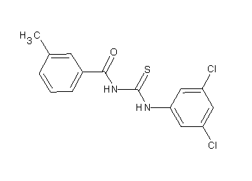 N-{[(3,5-dichlorophenyl)amino]carbonothioyl}-3-methylbenzamide