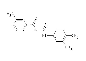 N-{[(3,4-dimethylphenyl)amino]carbonothioyl}-3-methylbenzamide