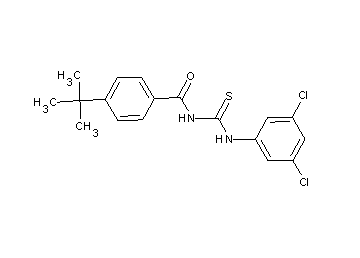 4-tert-butyl-N-{[(3,5-dichlorophenyl)amino]carbonothioyl}benzamide