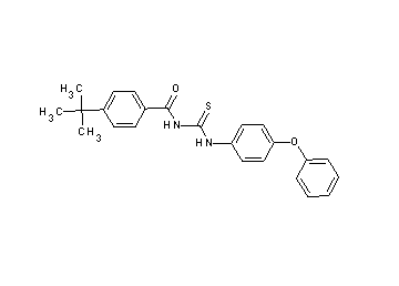 4-tert-butyl-N-{[(4-phenoxyphenyl)amino]carbonothioyl}benzamide