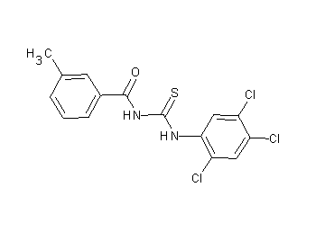 3-methyl-N-{[(2,4,5-trichlorophenyl)amino]carbonothioyl}benzamide