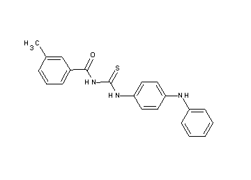 N-{[(4-anilinophenyl)amino]carbonothioyl}-3-methylbenzamide