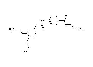 propyl 4-{[(3,4-diethoxyphenyl)acetyl]amino}benzoate