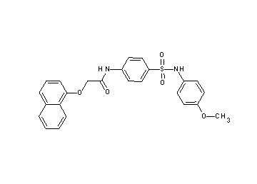 N-(4-{[(4-methoxyphenyl)amino]sulfonyl}phenyl)-2-(1-naphthyloxy)acetamide