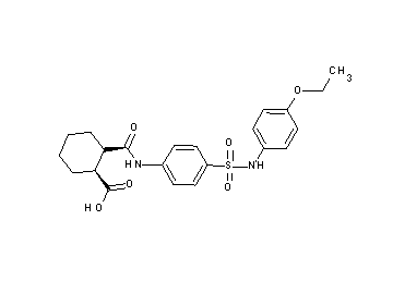 2-{[(4-{[(4-ethoxyphenyl)amino]sulfonyl}phenyl)amino]carbonyl}cyclohexanecarboxylic acid