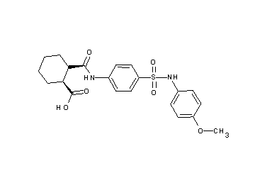 2-{[(4-{[(4-methoxyphenyl)amino]sulfonyl}phenyl)amino]carbonyl}cyclohexanecarboxylic acid