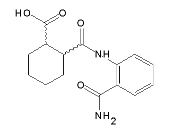 2-({[2-(aminocarbonyl)phenyl]amino}carbonyl)cyclohexanecarboxylic acid