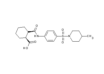 2-[({4-[(4-methyl-1-piperidinyl)sulfonyl]phenyl}amino)carbonyl]cyclohexanecarboxylic acid