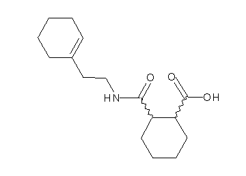 2-({[2-(1-cyclohexen-1-yl)ethyl]amino}carbonyl)cyclohexanecarboxylic acid