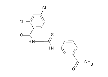 N-{[(3-acetylphenyl)amino]carbonothioyl}-2,4-dichlorobenzamide