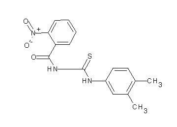 N-{[(3,4-dimethylphenyl)amino]carbonothioyl}-2-nitrobenzamide