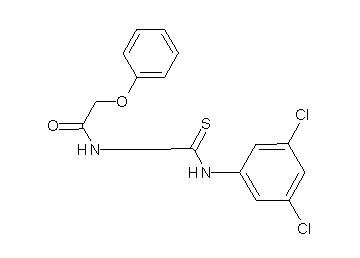 N-{[(3,5-dichlorophenyl)amino]carbonothioyl}-2-phenoxyacetamide
