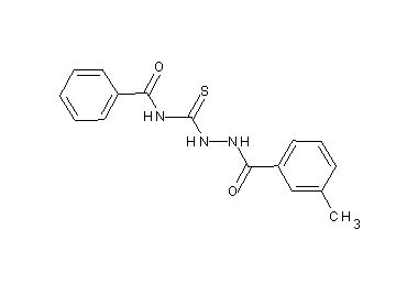 N-{[2-(3-methylbenzoyl)hydrazino]carbonothioyl}benzamide