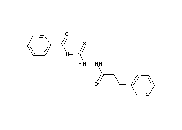 N-{[2-(3-phenylpropanoyl)hydrazino]carbonothioyl}benzamide