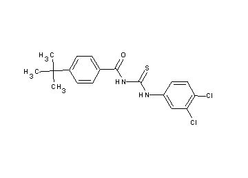 4-tert-butyl-N-{[(3,4-dichlorophenyl)amino]carbonothioyl}benzamide