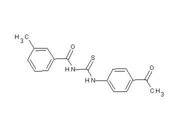N-{[(4-acetylphenyl)amino]carbonothioyl}-3-methylbenzamide