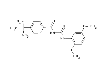 4-tert-butyl-N-{[(2,5-dimethoxyphenyl)amino]carbonothioyl}benzamide