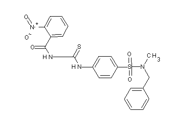 N-{[(4-{[benzyl(methyl)amino]sulfonyl}phenyl)amino]carbonothioyl}-2-nitrobenzamide
