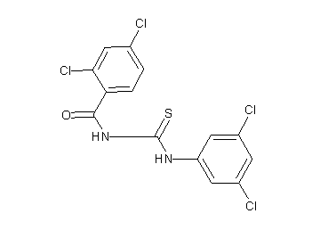 2,4-dichloro-N-{[(3,5-dichlorophenyl)amino]carbonothioyl}benzamide