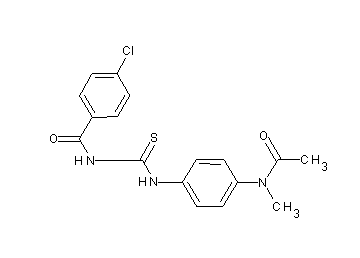 N-[({4-[acetyl(methyl)amino]phenyl}amino)carbonothioyl]-4-chlorobenzamide
