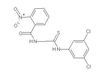 N-{[(3,5-dichlorophenyl)amino]carbonothioyl}-2-nitrobenzamide