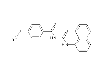 4-methoxy-N-[(1-naphthylamino)carbonothioyl]benzamide